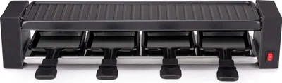 Raclette-Set 800 W, Edelstahl, Antihaftbeschichtung, schwarz