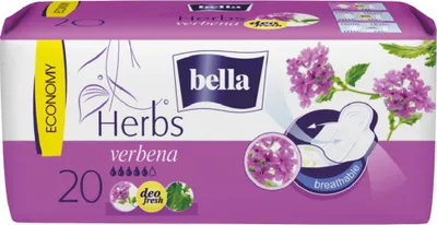 Zdjęcie produktu dla Bella Herbs Verbena podpaski higieniczne, 20 szt