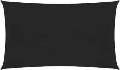 Image de Voile d'ombrage 160 g/m² noir 4x7 m HDPE