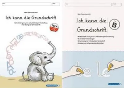 Obrázok produktu pre Ich kann die Grundschrift Teil A und Teil B