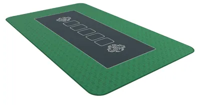 Image de Tapis de poker « Classic » - plusieurs couleurs et tailles disponibles. Couleur : vert, dimensions : 160 x 80 cm