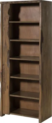 Image de MASSIVMOEBEL24 | Bibliothèque en bois de Manguier 81x45x200 marron huilé PURE MANGO #227