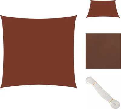 Produktbild von vidaXL Sonnensegel Oxford-Gewebe Quadratisch 4,5x4,5 m Terrakottarot -  Sonnenschirme & Sonnenschutze