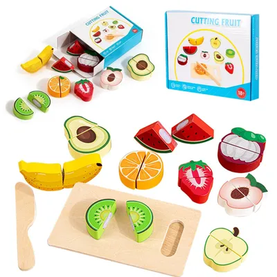 Productafbeelding van Houten Fruit Snijset voor Kinderen van 2 tot 5 Jaar