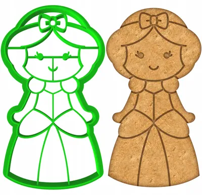 Image de Cookie Monster Emporte-pièce à biscuits Princesse Motif 10cm