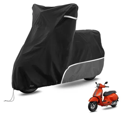 Productafbeelding van Motorkap, 420D, waterdicht, grijs, zonder bagageruimte, voor Piaggio Vespa GTS 300