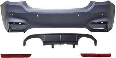 Produktbild von Evo Stoßstange hinten für Parkhilfe + Duplex Diffusor passt für BMW F32 F33 außer M4 2013-2017