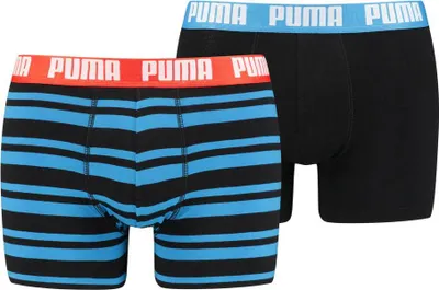 Produktbild von PUMA HERITAGE STRIPE BOXER 2P spring break blue combo L