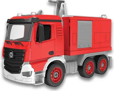 Zdjęcie produktu dla Klocki, do skręcania, Logis, auto, wóz strażacki, zestaw, 55 elementów