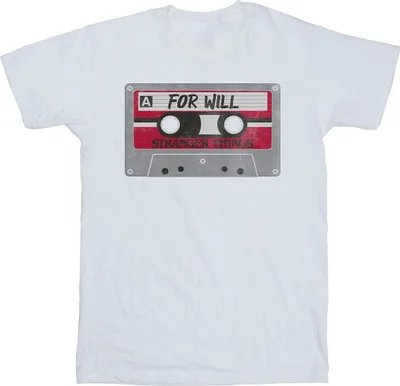 Produktbild von Netflix - "Stranger Things Cassette For Will" T-Shirt für Herren BI45697 (4XL) (Weiß)