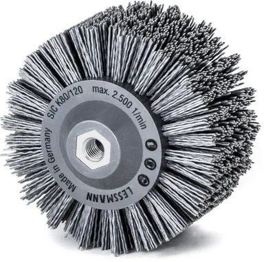 Immagine prodotto di Lessmann Rundbürste gestanzt 140 mm Schleifborsten mit Siliziumcarbidkorn