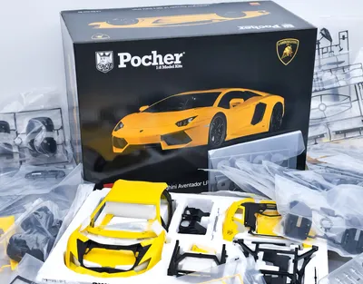 Produktbild von Lamborghini Aventador LP 700-4 Giallo Orion - STAVEBNICE - Pocher 1:8