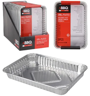 Image de BBQ Aluminium Barbecue Coquilles Set 5 Stuks.