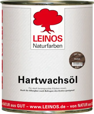 Produktbild von LEINOS Hartwachsöl Ebenholz 0,75 l – Hartwachsöl innen, für Böden & Möbel