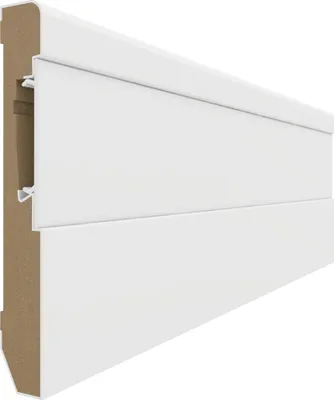 Zdjęcie produktu dla Listwa przypodłogowa VOX Estilo – trwała listwa – nowoczesny design – łatwy montaż – 7012.4M – biała