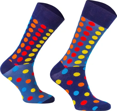 Produktbild von SKIETY, Bunte Socken, Socken Baumwolle, Farbpunkte, 43-46