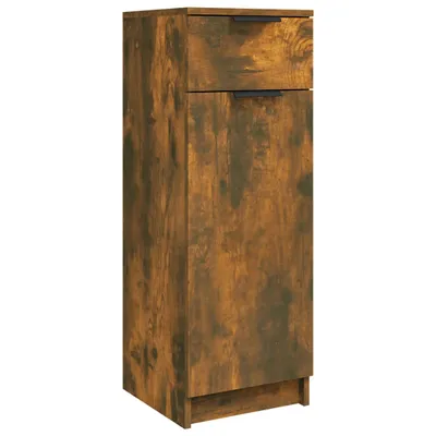 Obrázek produktu pro vidaXL Koupelnová skříňka kouřový dub 32x34x90 cm materiál na bázi dřeva