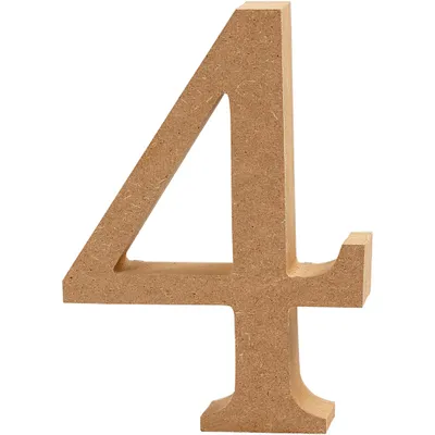Immagine prodotto di Creativ Company Nummer 4 MDF 13cm, 1.