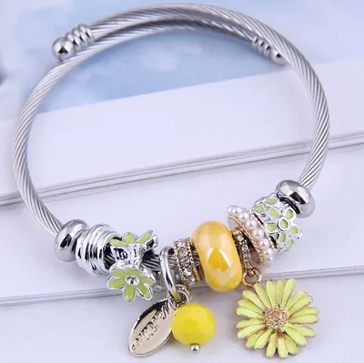 Image de Bracelet Yasemin Jaune - Élégance et Confort pour Peaux Sensibles KP20749