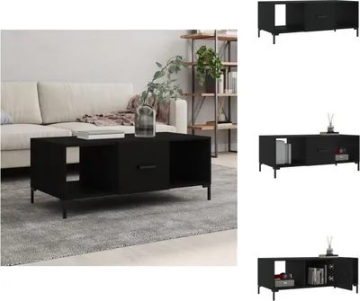 Produktbild von vidaXL Couchtisch Schwarz 102x50x40 cm Holzwerkstoff -  Couchtische