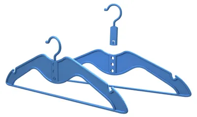 Productafbeelding van Solidchoice - Set van 20 Ruimtebesparende Kledinghangers met Verstelbare Haken