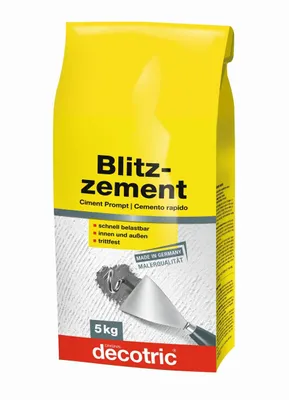 Produktbild von Decotric Blitzzement grau, 5 kg