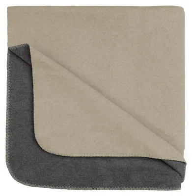 Produktbild von biberna 0837475 Melange Wohndecke 1x 150x200 cm UNI color: kitt, size: 1x 150x200 cm