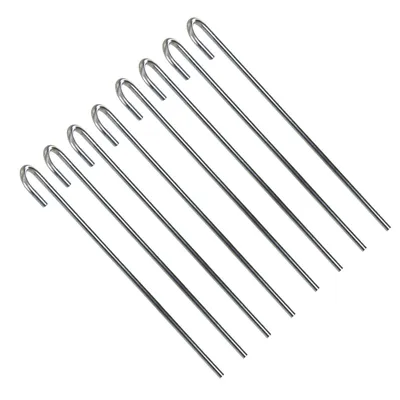 Produktbild von 8x XL Bodenanker 40 cm Verzinkt Erdanker Befestigungsanker Zelthering Zeltnagel Zelt Hering Erdnagel