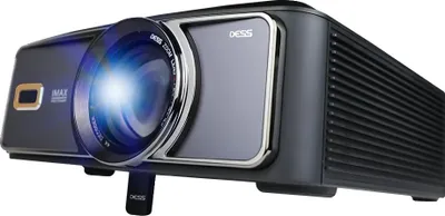 Zdjęcie produktu dla Projektor wideo DESS 4K, projekcja 200 cali, jasność 38000 lumenów, czarny, wtyczka EU