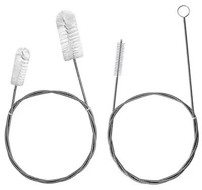 Produktbild von Set mit 2 flexiblen Reinigungsbürsten für Duschen und Küchen