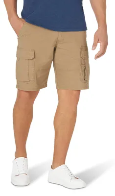 Produktbild von Wrangler Authentics Men's Classic Relaxed Fit Stretch Cargo Short, Petrified Oak