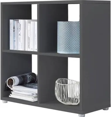 Produktbild von Würfelregal Regal QUADRO in Anthrazit, 4 Fächer, (BxHxT) 72x74x33 cm