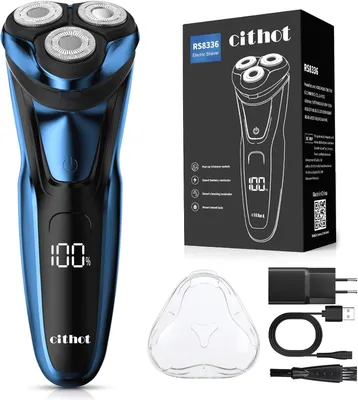 Image de Rasoir électrique pour homme RS8336, Wet & Dry, étanche IPX7, tondeuse de précision, sans fil, verrouillage de voyage, bleu