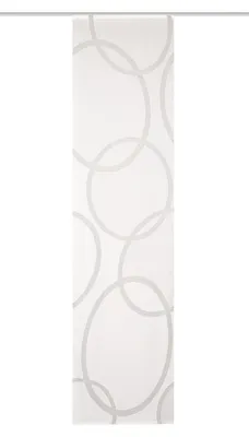 Produktbild von 84990 Transparente Schiebegardine PINALO, Größe 245x60, Kreismotiv
