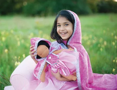 Produktbild von Glitzerprinzessinnen-Cape pink, Grösse S