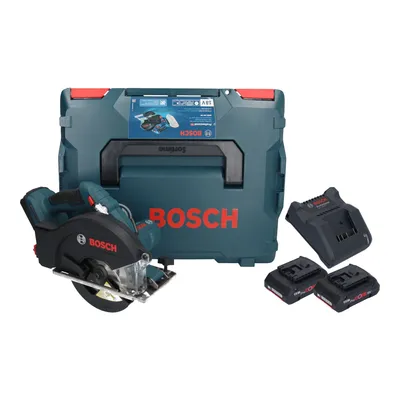 Produktbild von Bosch GKM 18V-50 Professional Akku Metall Handkreissäge 18 V 136 mm Brushless + 2x ProCORE Akku 4,0 Ah + Ladegerät + L-Boxx
