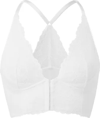 Produktbild von Gossard Lace Longline V-Bügel BH mit Frontverschluss White 75 C