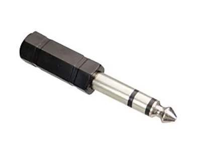 Zdjęcie produktu dla Wtyczka jack 6,35 mm stereo do złącza jack 3,5 mm stereo.