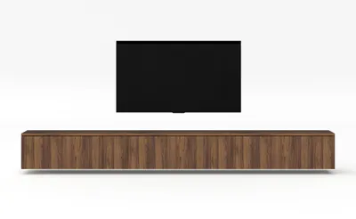 Produktbild von AX LIVING Lowboard TV modern Loriano 300 cm hängend Nussbaum Warmia