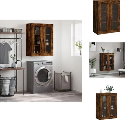 Image de vidaXL Armoire murale chêne fumé 69,5x34x90 cm - Sideboards