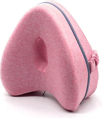 Produktbild von Beinkissen aus Memory-Schaum mit elastischem Gurt, ergonomisches Kniekissen mit waschbarem Bezug für Seitenschläfer, wohltuende Schmerzlinderung