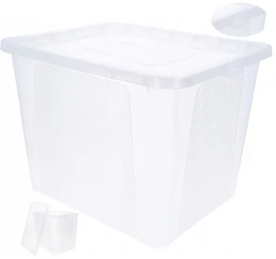 Produktbild von Jagiełło Multibox Aufbewahrungsbox transparent mit Deckel 30L
