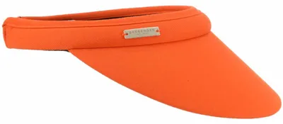 Seeberger Damen Visor mit großem Schild aus feiner Baumwolle in orange