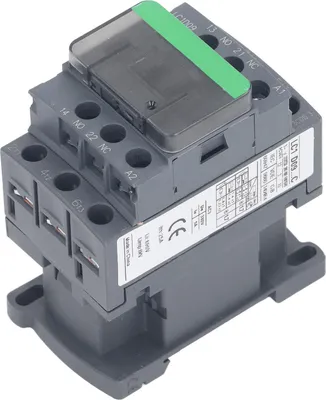 Image de Contacteur basse tension à courant alternatif 1 contact à ouverture 1 contact à fermeture LC1D09 Contacteur électronique 9 A 380 V Tension nominale AC24V Bobine