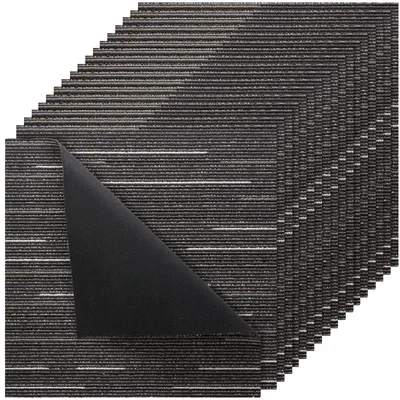 Image de VEVOR Dalles de moquette 609,6 x 609,6 x 6 mm, pack de 24, moquette modulaire d'une surface de 9 m², revêtement de sol en moquette, réutilisable, remplacement facile par bricolage pour salon et bureau, Gris
