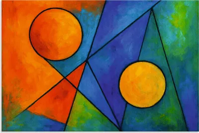 Produktbild von ARTland Wandbild Alu für Innen & Outdoor Farbkomposition im Gleichgewicht Größe: 90x60 cm