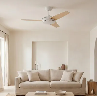 Immagine prodotto di Ventilatore a soffitto LED C4 Windy, 43 W, bianco