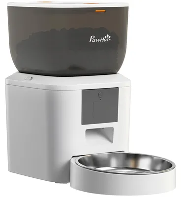 Produktbild von Automatischer Katzenfutterautomat, 2,4G WLAN, 4L, App-Steuerung, 1–10 Mahlzeiten, 10s Futterruf