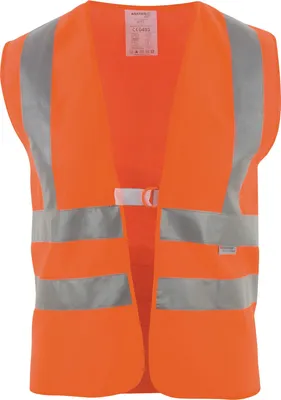 Immagine prodotto di Gilet di sicurezza taglia unica arancione con strisce riflettenti sulle spalle EN 20471 cl.2 ASATEX