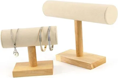 Produktbild von Armband- und Uhrhalter, Armbandstütze, Kettenrek, Schmuckorganizer, 15*7*12,5 cm, weiß